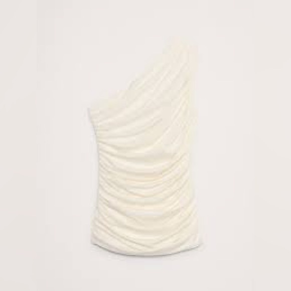 Banana Republic Tops - Banana Republic One Shoulder Tank Top Cream Size Medium
